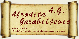 Afrodita Garabiljević vizit kartica